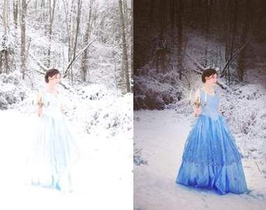 《婚紗照的修圖前後》這年頭沒有PS就沒有夢想中的婚紗照阿