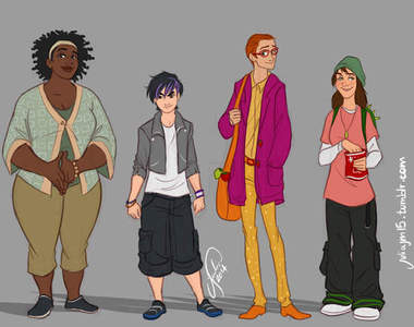 性轉《大英雄天團》男生版的GoGo Tomago好帥啊>////<