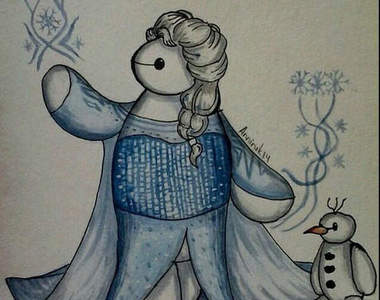 《大冰雪天團》這胖胖的艾莎好治癒啊（抱抱）