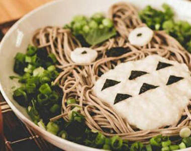 《龍貓山藥泥蕎麥麵》夏天就吃個TOTORO消消暑吧♥
