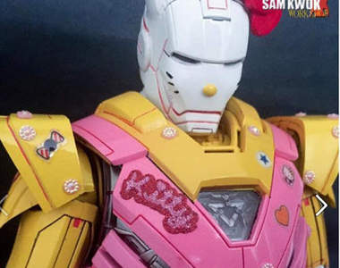 《凱蒂貓鋼鐵人》Samkwok workshop客製化作品每一隻都超有型