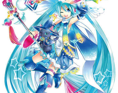 日版《問答RPG 魔法使與黑貓維茲》與初音未來合作