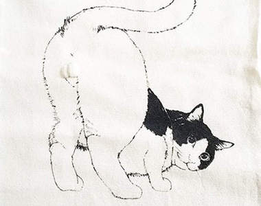 《貓蛋立體購物袋》這完美的ω曲線與弧度啊...