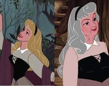 《迪士尼公主的晚年照》皺紋是女人最大的敵人阿