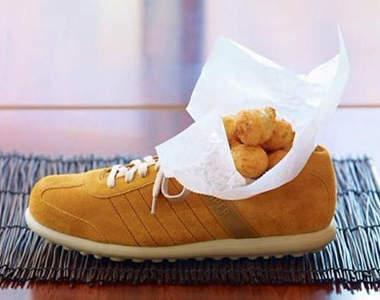 《不給盤子的餐廳》抱歉 用鞋子代替一下吧～