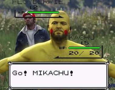 《GTA5再現神奇寶貝》皮卡丘虐殺574連續HIT(掃射)