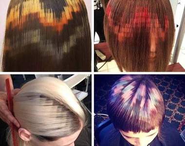 超前衛《像素化染髮》還沒打燈就有光澤感