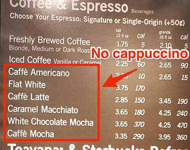 震驚《星巴克不賣卡布奇諾》官方拒說明但被知名科技網站破解了