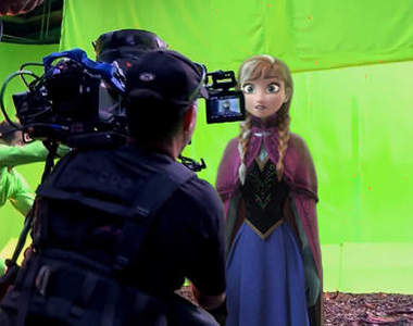 假的《冰雪奇緣幕後花絮》我們動畫人物拍片也是很辛苦的~
