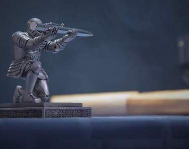 低實用性卻超想要的《西洋騎士筆架》「殿下，你的劍在這裡」