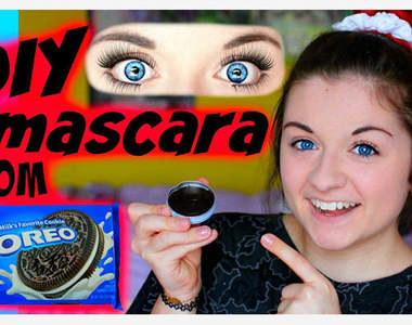 自製《OREO睫毛膏》突然覺得眼睛黏黏的（皺眉）