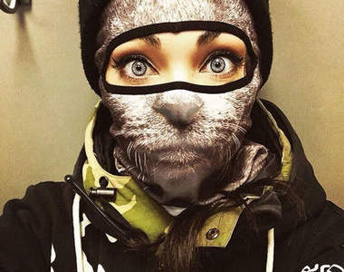 《全罩式動物帽》這種花紋也太逼真了啊XD