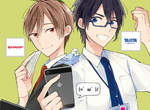 《官方推特擬人漫畫》萌萌的Sharp君跟TANITA君♥ 《官方推特擬人漫畫》萌萌的Sharp君跟TANITA君♥