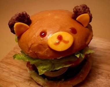 超可愛《熊寶寶漢堡》你說說這哪捨得吃阿
