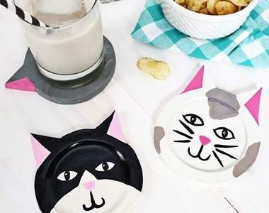 自製《貓咪黏土杯墊》任何與貓有關的事物貓奴都不錯過