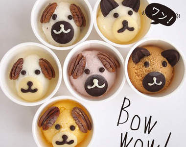 《汪星人義式冰淇淋》清爽的口味配上狗狗造型也太可愛了吧