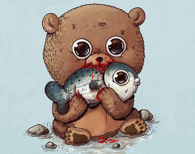 微獵奇《可愛版弱肉強食的世界》雖然是Q版 但是看起來痛痛的QwQ 