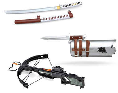 《三大陰屍路武器讓你買》讓你帥氣扮演弓男或刀女都沒問題喔