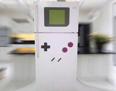 《Game Boy冰箱》只要幾片磁鐵就能把冰箱變成遊戲機