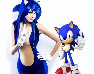 性轉擬人《音速小子》在我印象裡沒有這麼性感啊～嘶～