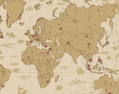 eBay 網站推出《世界藏寶圖》35 個失落的寶藏都標示在這地圖裡了