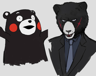 同人《帥熊VS熊本熊》帥熊真的是好萌啊~┌(┌ ^o^)┐