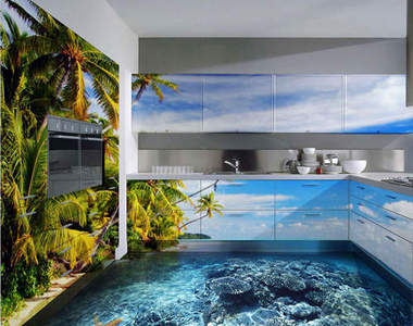 要是家裡用《3D地板》不就像是天天在度假了嗎？