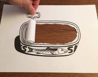 《撕紙立體插畫》丹麥藝術家只用黑筆和白紙做出來的可愛創意插畫