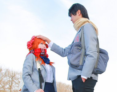 超強重現《月刊少女野崎千代COSPLAY》195與148的身高差距……