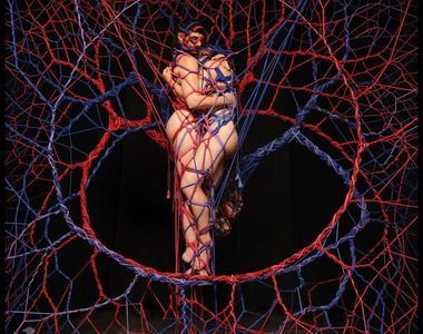 超美的《綑綁藝術》藝術家 Garth Knight Artist 綁出一幅畫