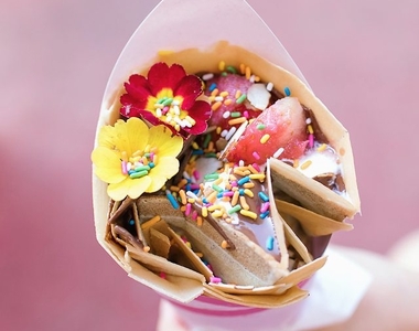 拿到也捨不得吃的《甜筒花可麗餅》讓少女心爆走的關鍵在？