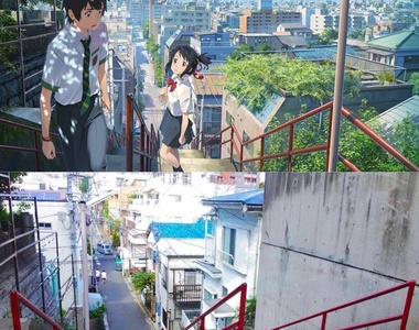 《你的名字》動畫 vs 真實場景 聖地巡禮 真想親自走一趟呀~