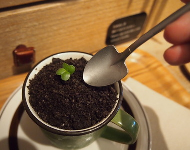 常說要吃土了~用《鏟子湯匙》看起來真的是在吃土啦XD