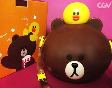 期間限定《熊大爆米花桶》韓國CGV電影院又來搶錢啦～