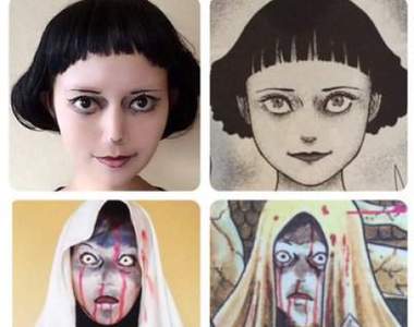 《彩繪Cosplay神還原伊藤潤二作品》新作居然有動圖啊啊 Σ(*゚д゚ノ)ノ