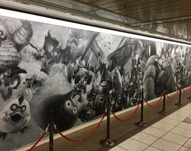 《勇者鬥惡龍英雄集結II》巨幅壯觀黑板畫被擦掉了啊啊啊啊Q口Q