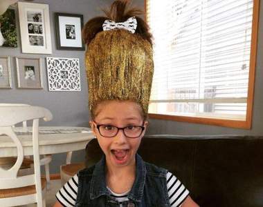 創意無極限《小朋友的瘋狂頭髮日》能真的綁出來的爸媽們才強吧