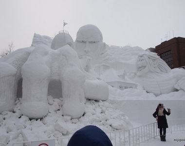 《2016札幌雪祭》雪雕的完成度真是逐年提升啊～