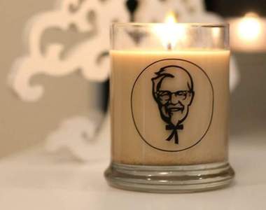 肯德基推出《炸雞蠟燭》？請問聞久會變胖嗎......