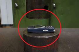 網友實驗《把Nokia 3310拿去壓碎》究竟不死神機的最終命運是？