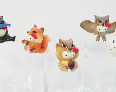 《北海道野生動物凱蒂貓杯緣子》Hello Kitty 穿著各種動物裝異常的萌啊www