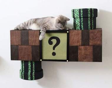 《瑪莉歐貓跳台》水管裡冒出的不是食人花而是貓貓哦ฅ●ω●ฅ