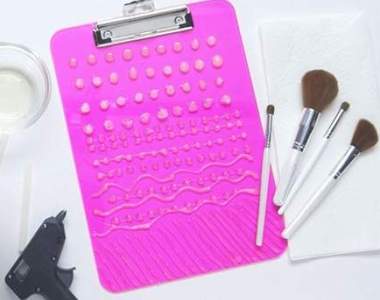 輕鬆自製《化妝刷洗刷板》減單手作讓你的清潔大加分