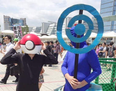 C90第一天《Pokemon Go搞怪COSPLAY》扮演補給站超有人氣……
