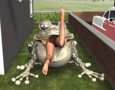 澳洲人參加《札幌雪祭》做出恐怖的吃人青蛙雪雕 究竟有什麼含義？