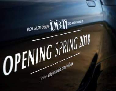 上空原型《Aston Martin DB11 Volante》預告2018年春天現身