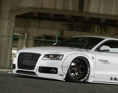 Liberty Walk改造《Audi A5 Coupe》霸氣勁裝S5也能一起穿