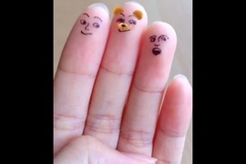 SNOW創意玩法《手指塗鴉臉部辨識》大量的可愛還是會變成詭異ww