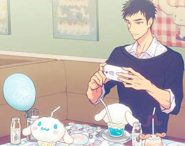 《三麗鷗男子咖啡廳》會長最愛的大耳狗喜拿竟然變成恐怖影像(⊙_⊙)