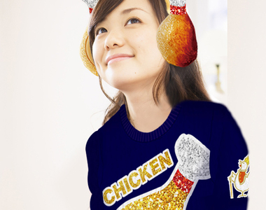 日本Lawson抽選送《黃金雞腿耳罩》感覺可以跟前兩年的肯德基雞腿配對www